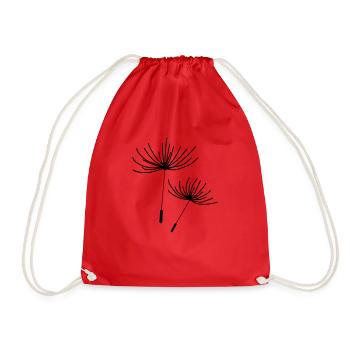 dandelion - Drawstring Bag - red - Front