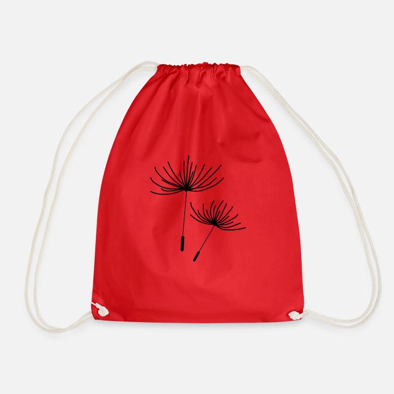 dandelion - Drawstring Bag - red