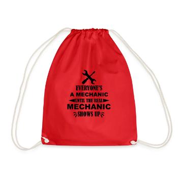 Craftsman Handyman Craft Tool - Drawstring Bag - red - Front