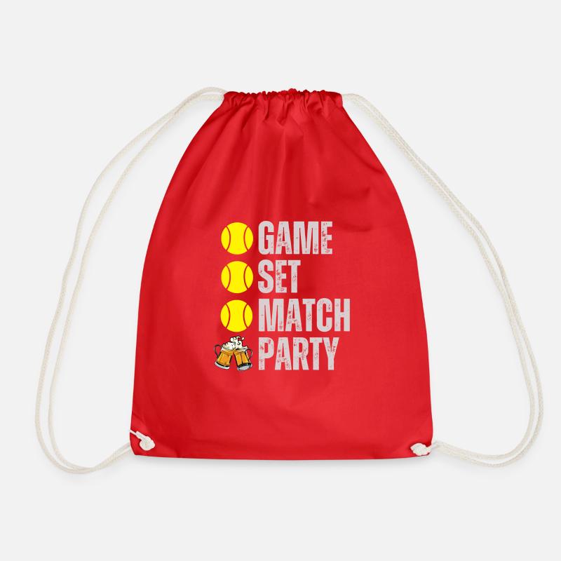 GAME SET HAPPINESs - Turnbeutel - Rot