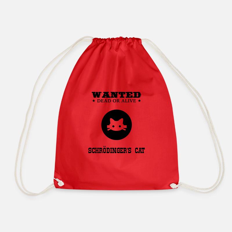 WANTED - Schrödinger's Cat - Turnbeutel - Rot