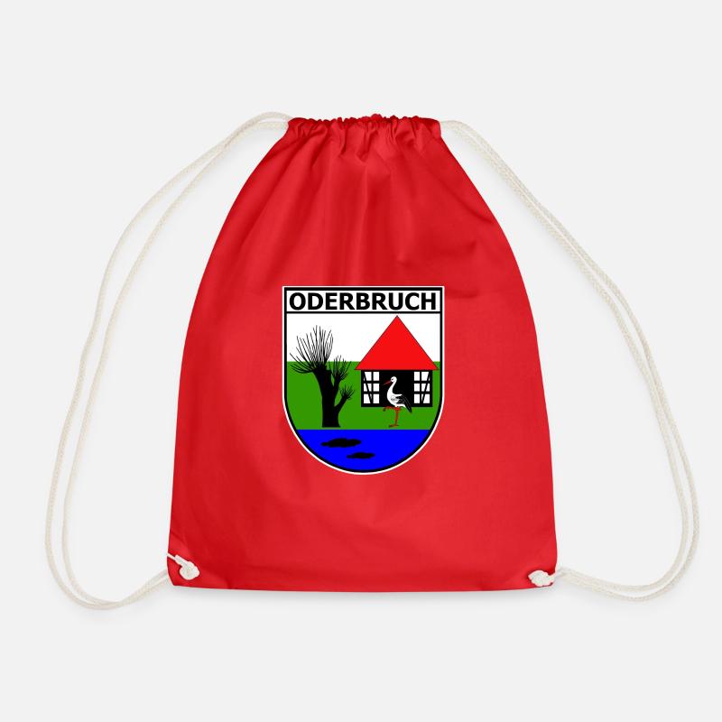 Oderbruch Wappen - Turnbeutel - Rot