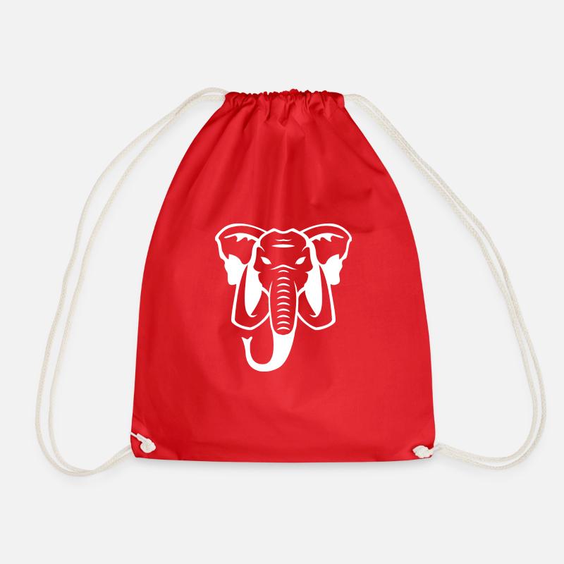 Elefant - Turnbeutel - Rot