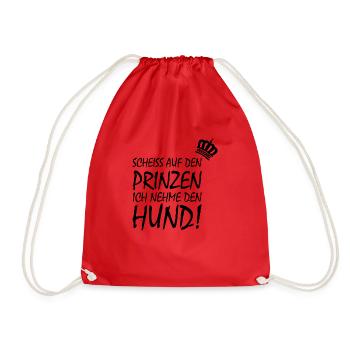 Dog Hund - Turnbeutel - Rot - Vorne