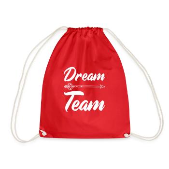 dream team - Turnbeutel - Rot - Vorne