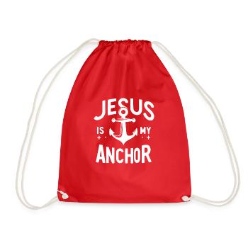 Jésus est mon ancre - Sac de sport léger - rouge - Devant