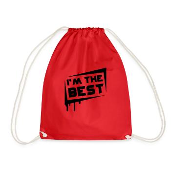 I'm The Best - Drawstring Bag - red - Front