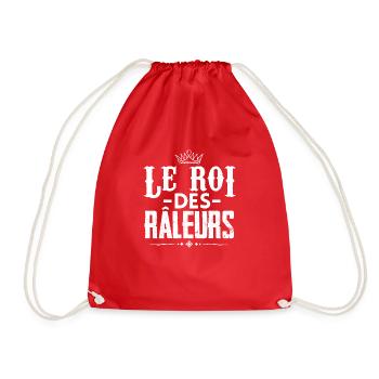 Le roi des râleurs cadeau homme raleur humour - Sac de sport léger - rouge - Devant