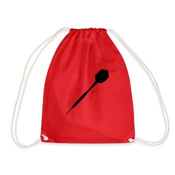Darts Darts Dartboard Darts Darts Player Sport 3 - Drawstring Bag - red - Front