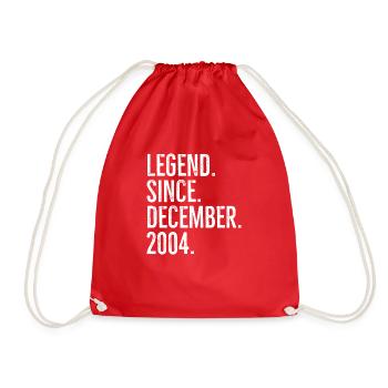 Légende depuis décembre 2004 - Sac de sport léger - rouge - Devant