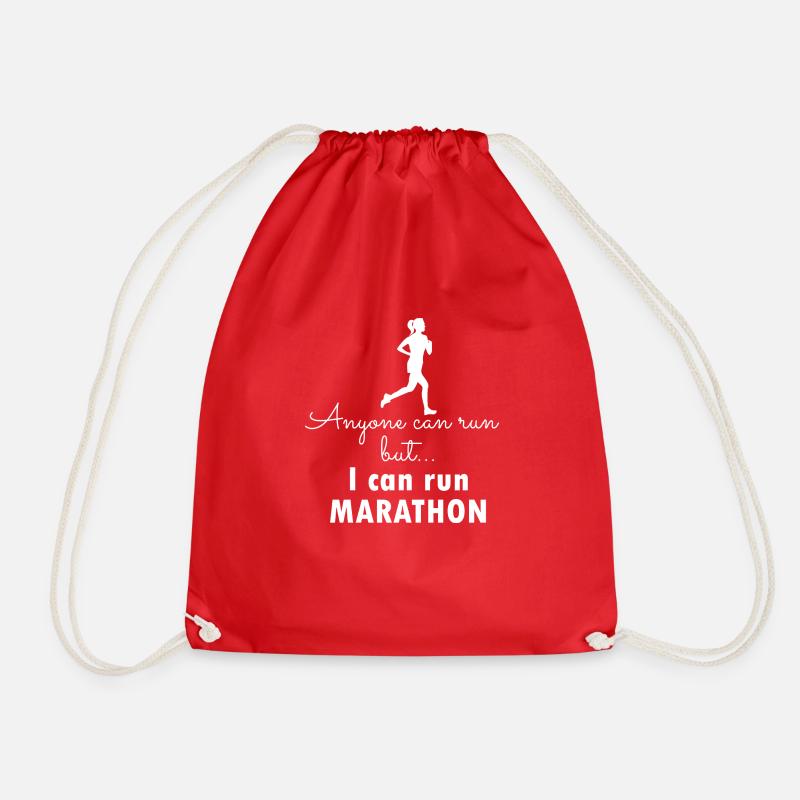 Marathon Running - Turnbeutel - Rot