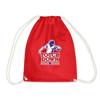 Touch down american dream - Drawstring Bag - red - Front