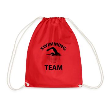 Crypto Bitcoin Trading - Drawstring Bag - red - Front