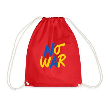 no war - Turnbeutel - Rot - Vorne