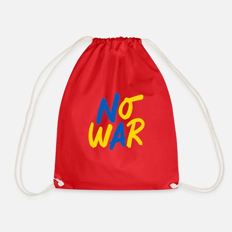 no war - Turnbeutel - Rot