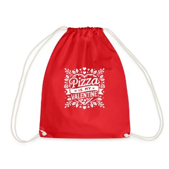 La pizza est ma Saint-Valentin - Sac de sport léger - rouge - Devant