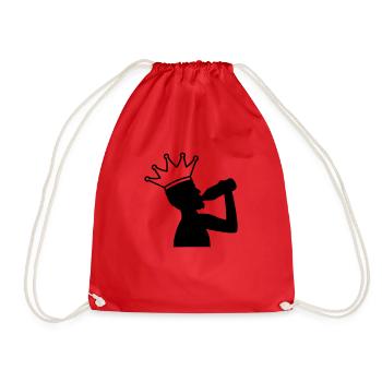 Beer King - Drawstring Bag - red - Front