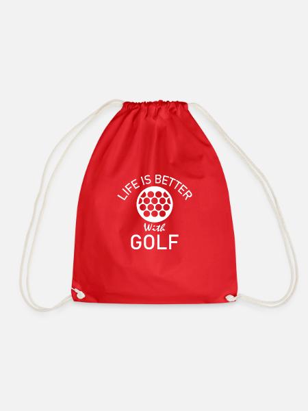 golf sport - Turnbeutel - Rot