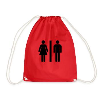 Signe de toilette - Sac de sport léger - rouge - Devant