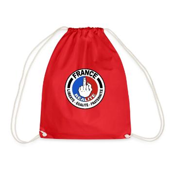 France logo - Sac de sport léger - rouge - Devant