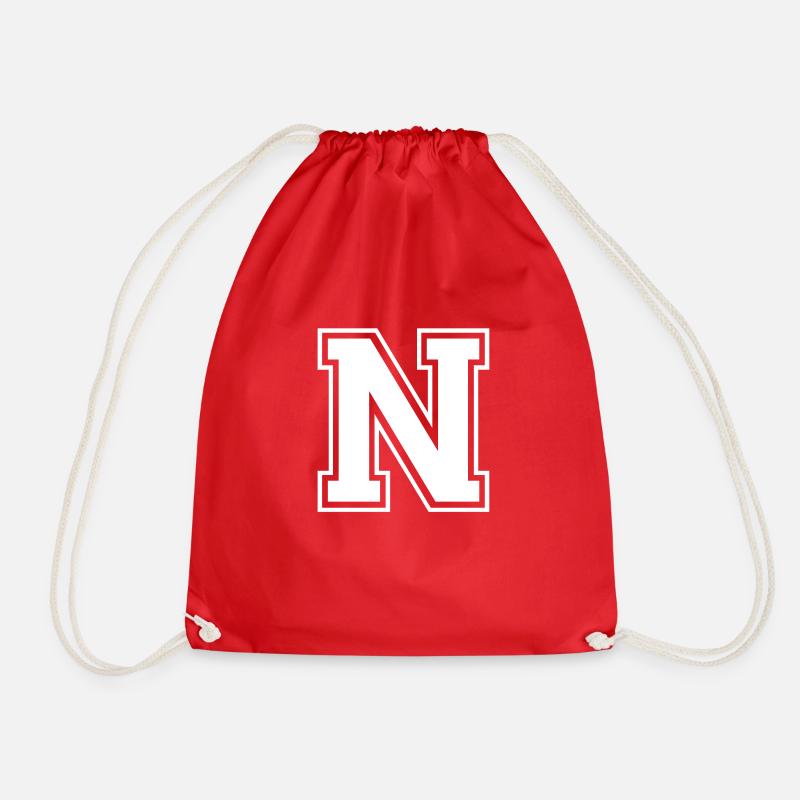 n - Drawstring Bag - red
