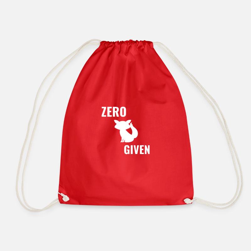 Zero fox given - Drawstring Bag - red