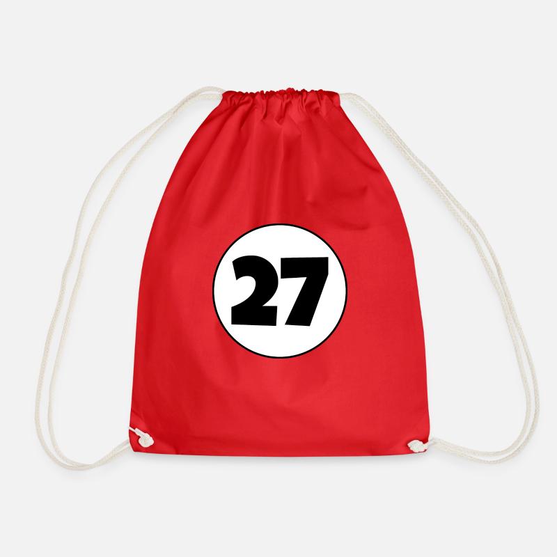 27 - Drawstring Bag - red