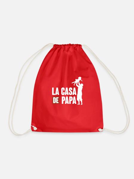 la casa de papa - Turnbeutel - Rot