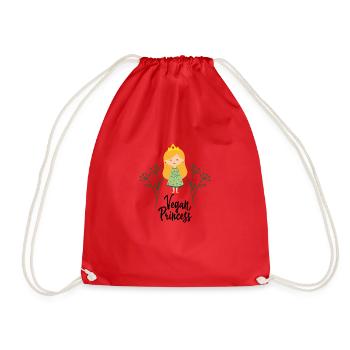 Vegan princess cadeau plantes sort légumes - Sac de sport léger - rouge - Devant