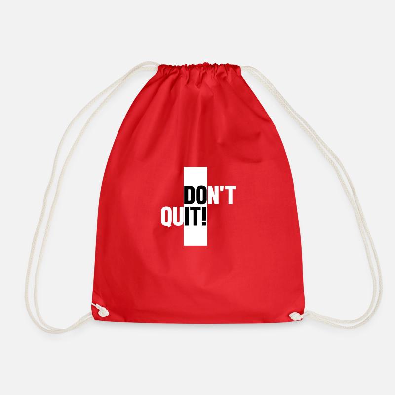 Don't quit - Do it! - Turnbeutel - Rot