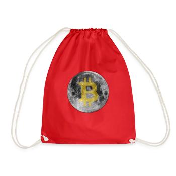 Bitcoin Lune - Sac de sport léger - rouge - Devant