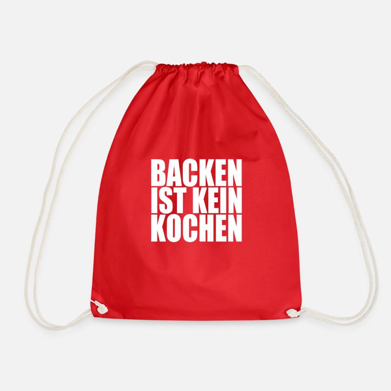 Backen ist kein Kochen - Turnbeutel - Rot