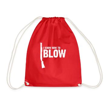 Funny Duck Hunting Design Hunters Hunting Ducks Design - Drawstring Bag - red - Front