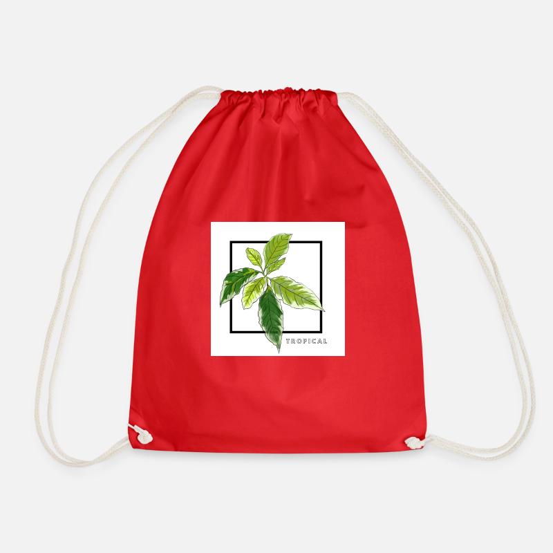 TROPICAL - Drawstring Bag - red