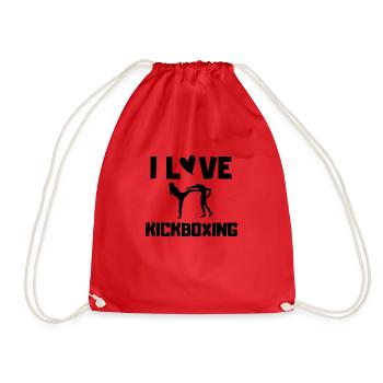 I LOVE KICKBOXING - Sac de sport léger - rouge - Devant