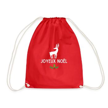 JOYEUX NOEL - Sac de sport léger - rouge - Devant