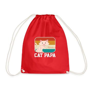 Chat Papa - Sac de sport léger - rouge - Devant