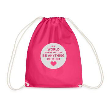 you can be kind - Turnbeutel - Fuchsia - Vorne