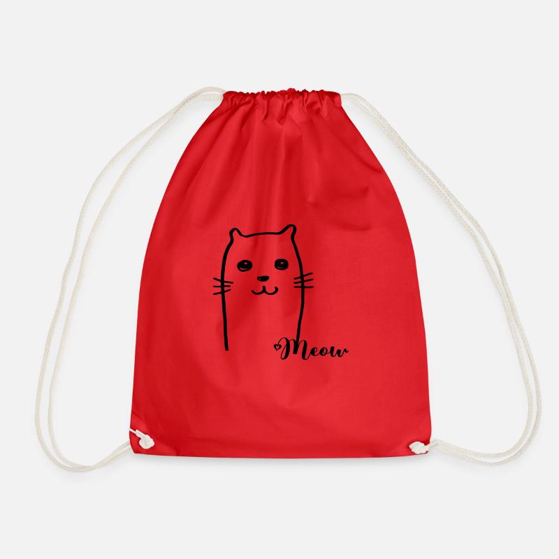 Cat Meow - Turnbeutel - Rot