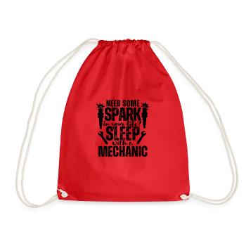Need some Spark in your Life Sleep with a Mechanic - Turnbeutel - Rot - Vorne