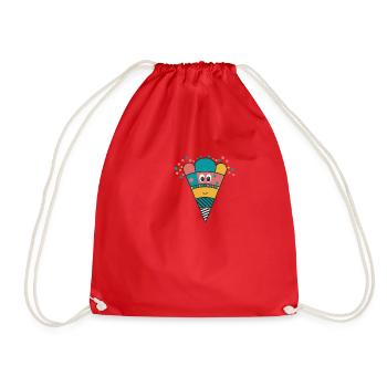 School enrollment 2024 - Drawstring Bag - red - Front