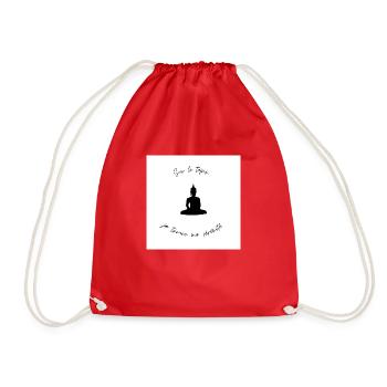 Yogi sur tapis - Sac de sport léger - rouge - Devant