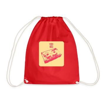 Kids from the 90s - THE GOLD ONE - Drawstring Bag - red - Front