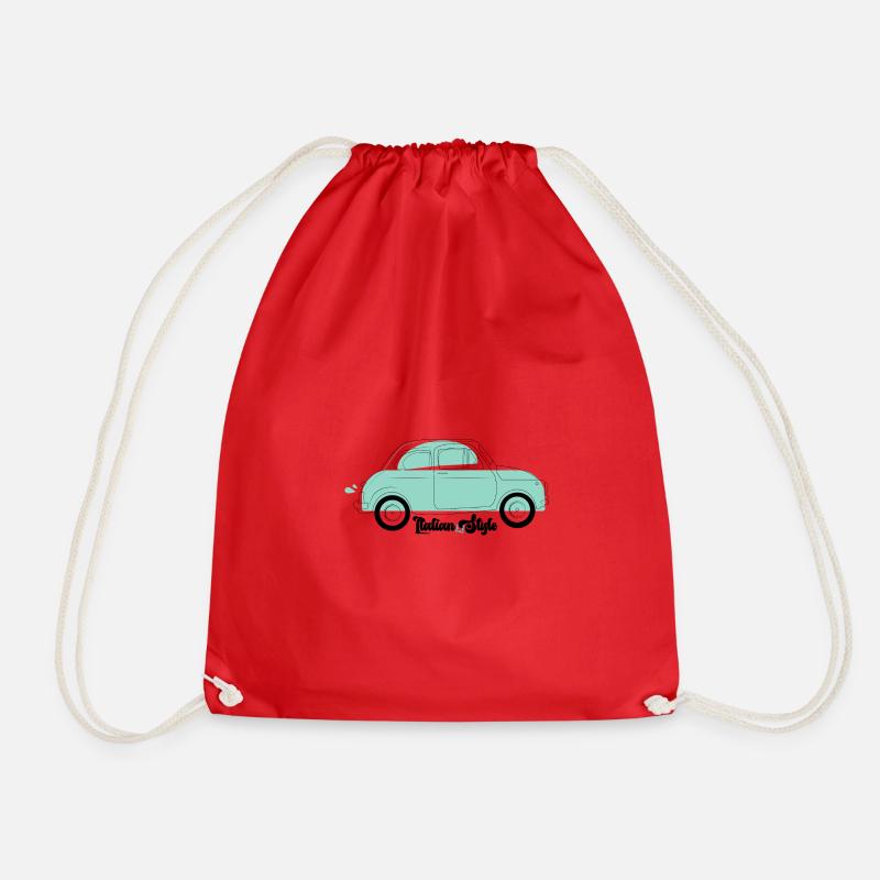 Italian Style 500 - Drawstring Bag - red