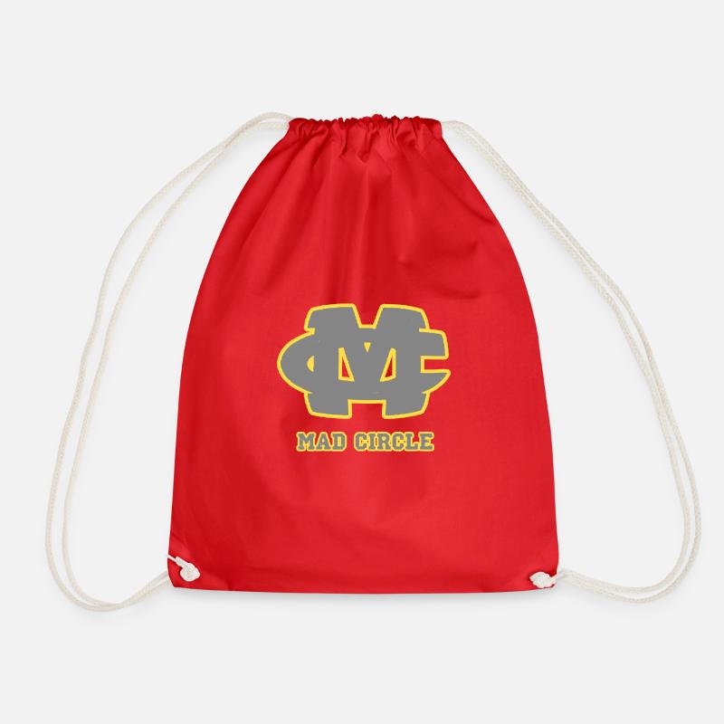Mad circle skateboards - Drawstring Bag - red