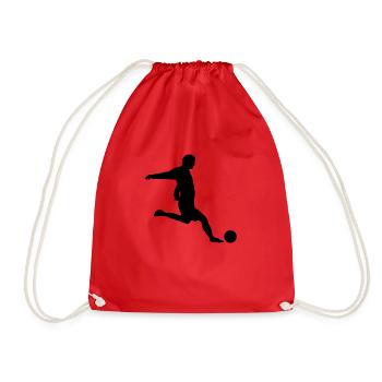 soccer - Drawstring Bag - red - Front