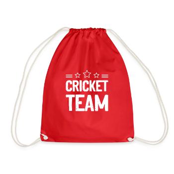 Cricket Team - Turnbeutel - Rot - Vorne