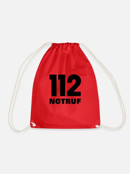 112 Notruf - Turnbeutel - Rot