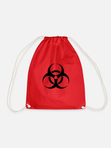 Biohazard Biohazard Symbole de danger - Sac de sport léger - rouge