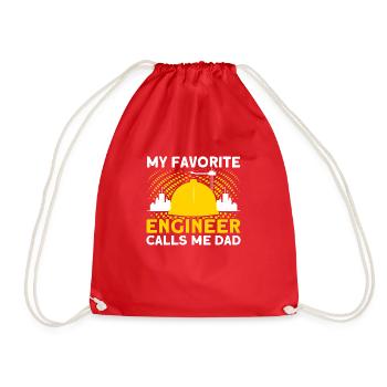 Ingénieur préféré Père Ingénieur Père - Sac de sport léger - rouge - Devant